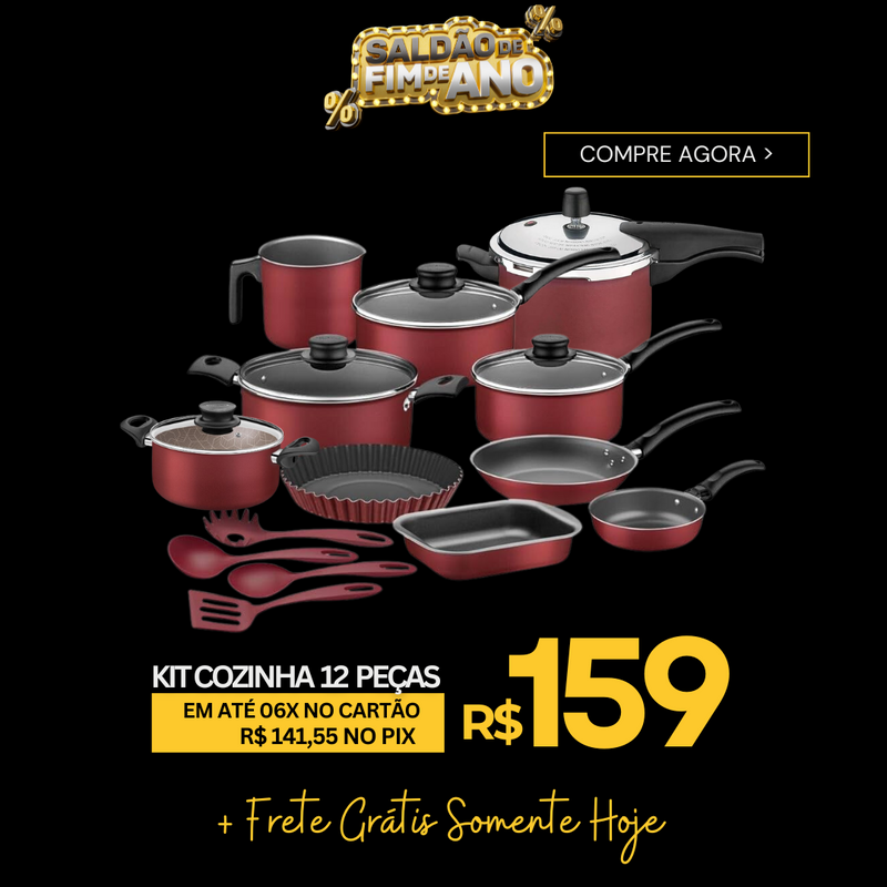 Conjunto Panela de Pressão 4.5L + Panelas Mônaco