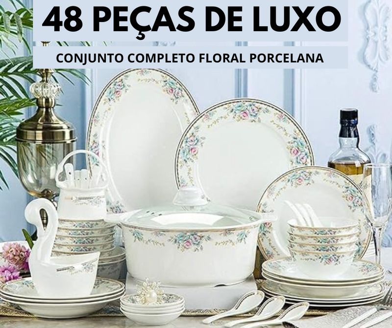 CONJUNTO LUXO 48 PEÇAS - OFERTA DE NATAL