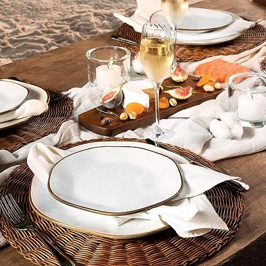 48 Peças de Jantar em Porcelana Conjunto de Luxo Oxford® - OFERTA DE NATAL