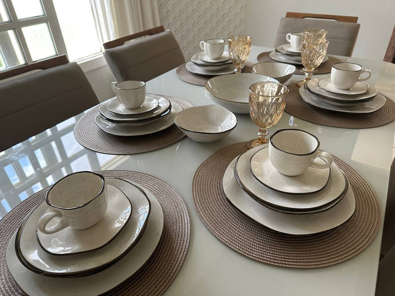 Aparelho de Jantar em Porcelana Conjunto de Luxo® - OFERTA ESPECIAL FIM DE ANO